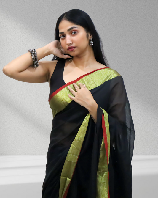 Midnight Charm – The Black Beauty Saree