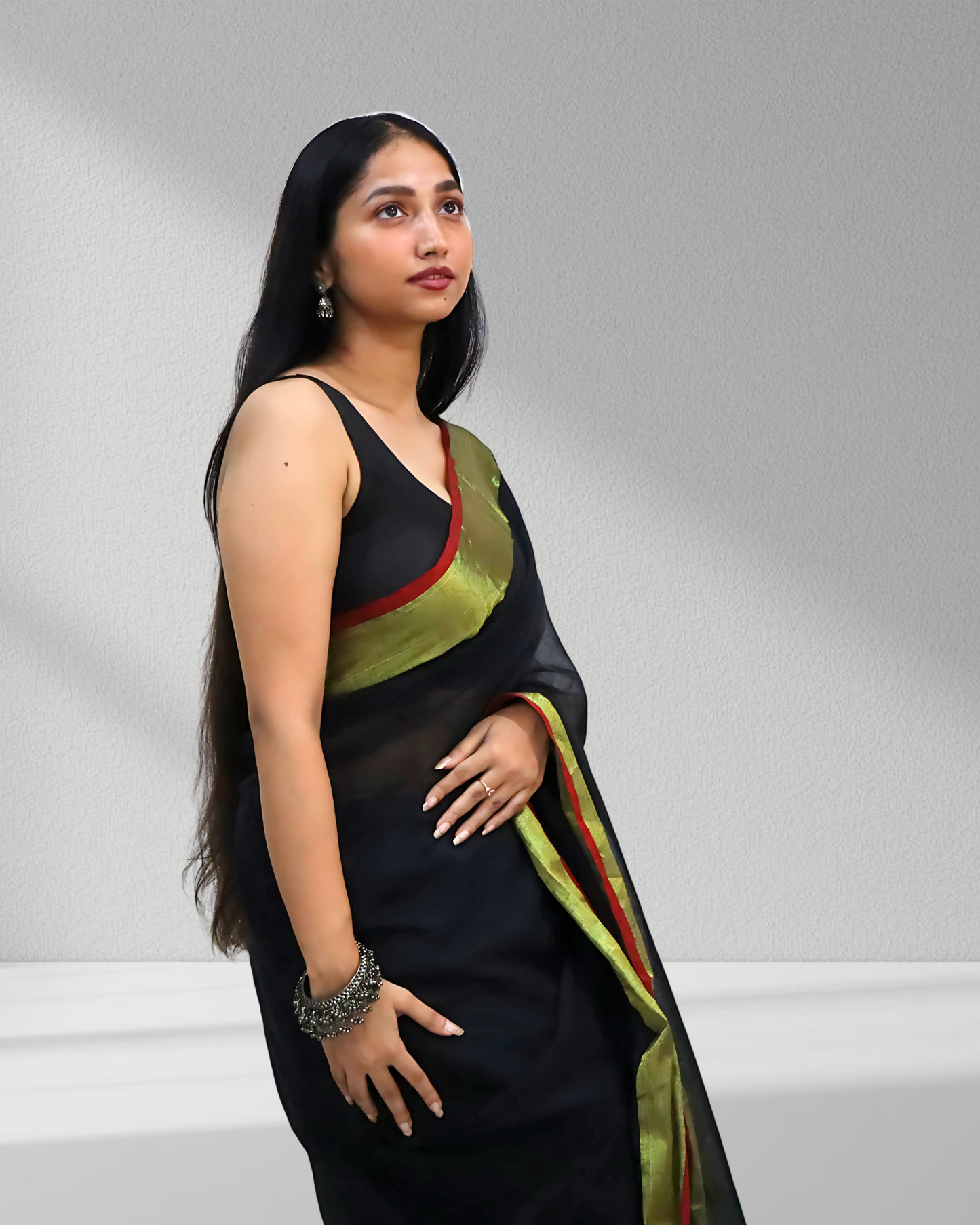Midnight Charm – The Black Beauty Saree