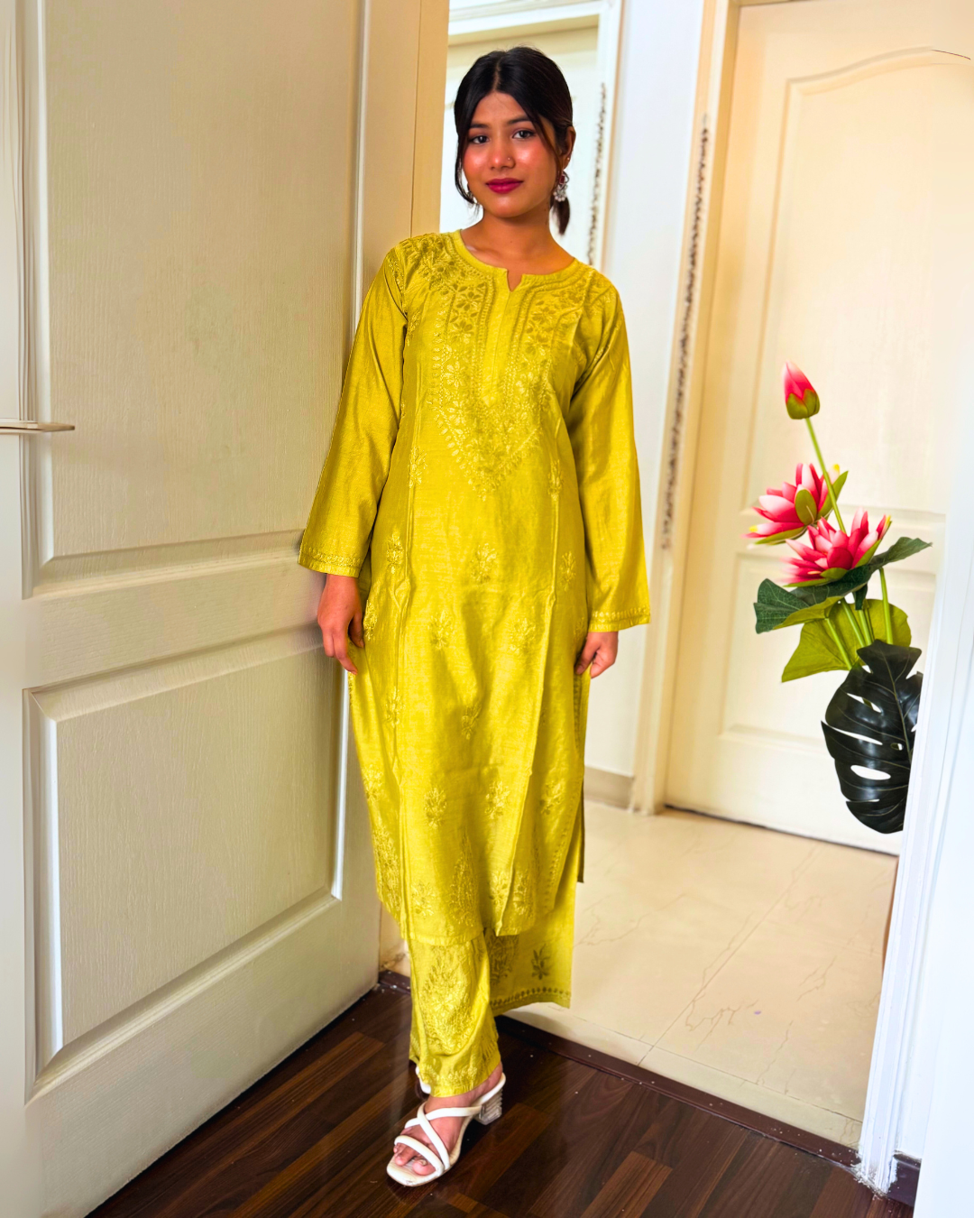 Premium Whispered Petals Kurti