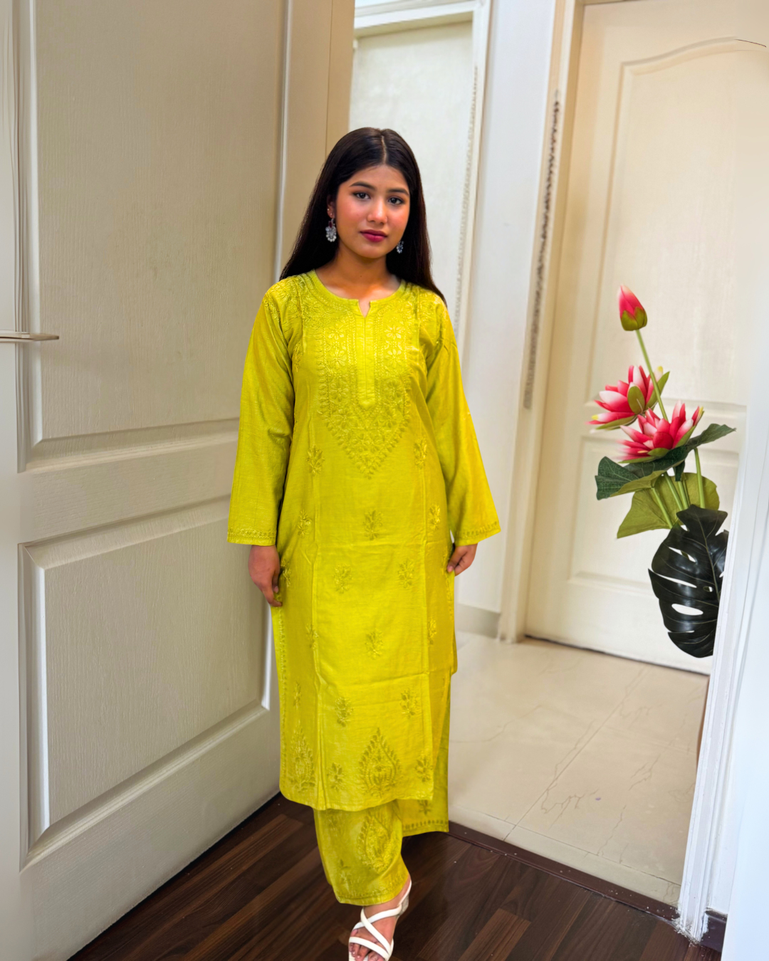 Premium Whispered Petals Kurti