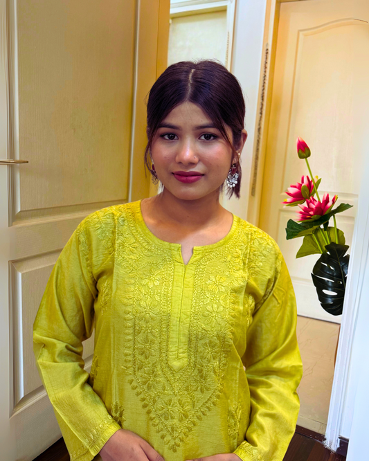 Premium Whispered Petals Kurti