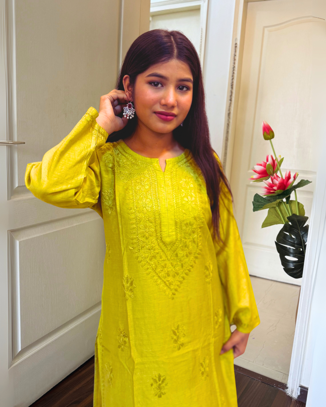 Premium Whispered Petals Kurti