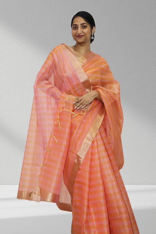 Golden Hour in a Drape – Peach Perfection