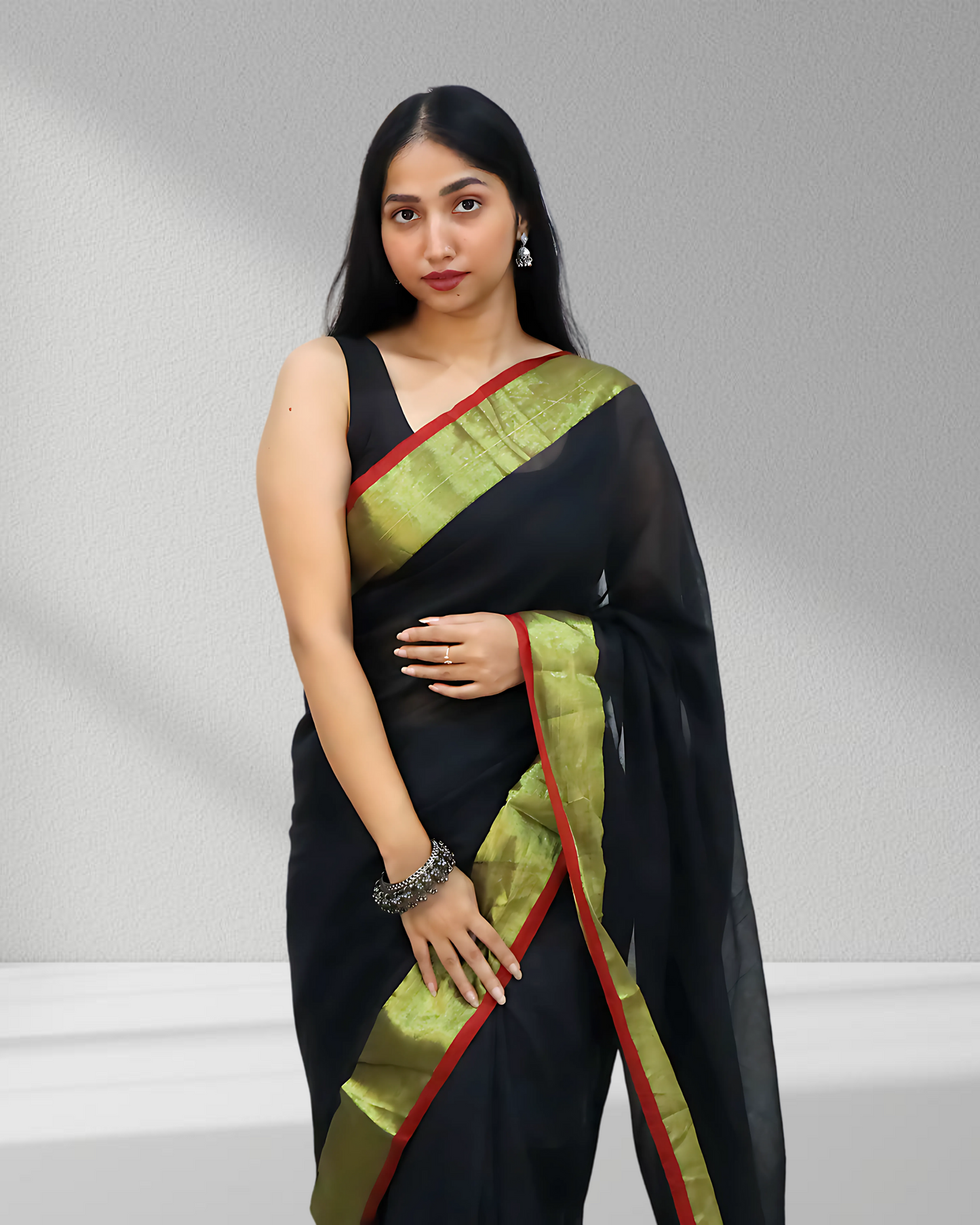 Midnight Charm – The Black Beauty Saree