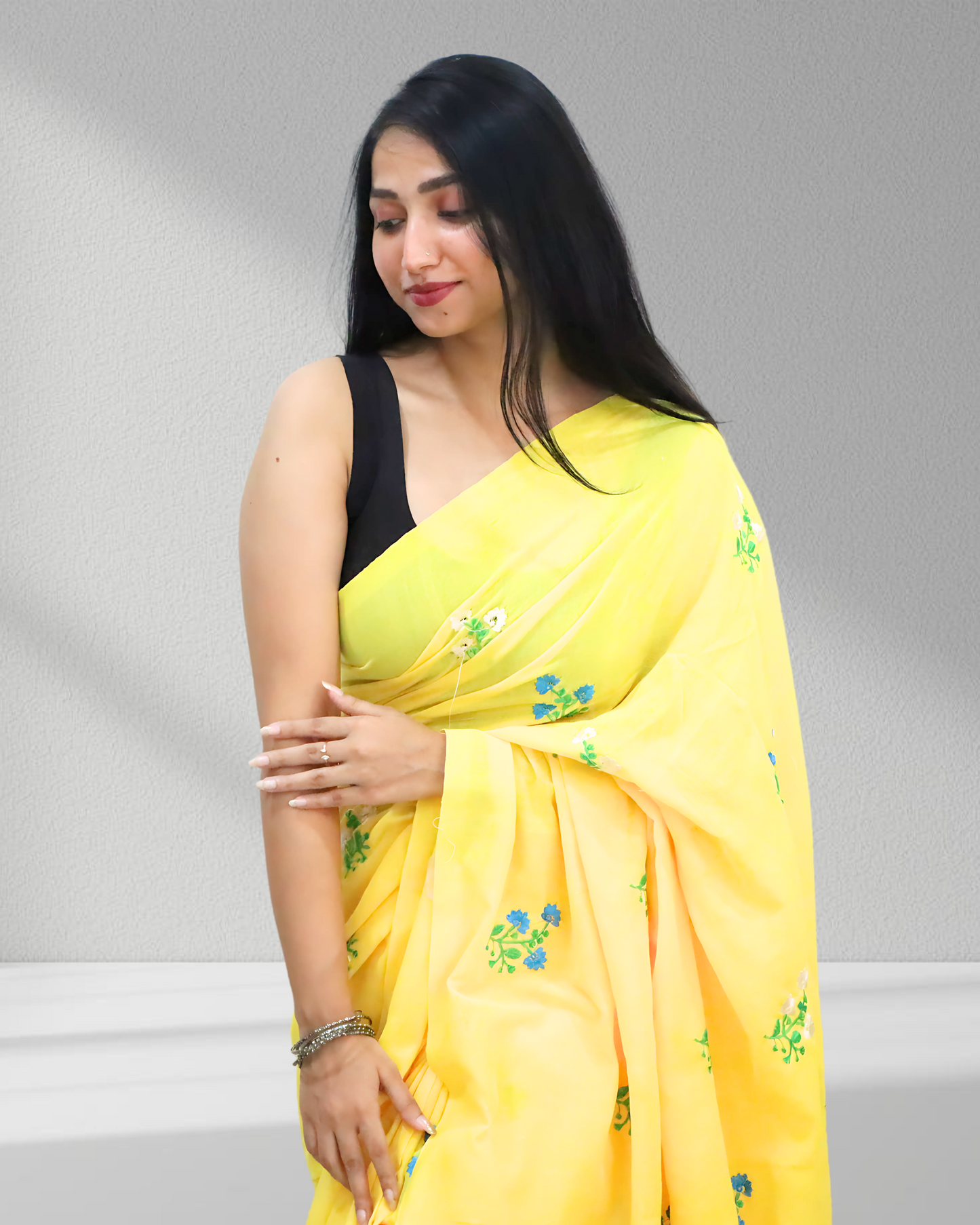 Sunshine Bloom Saree