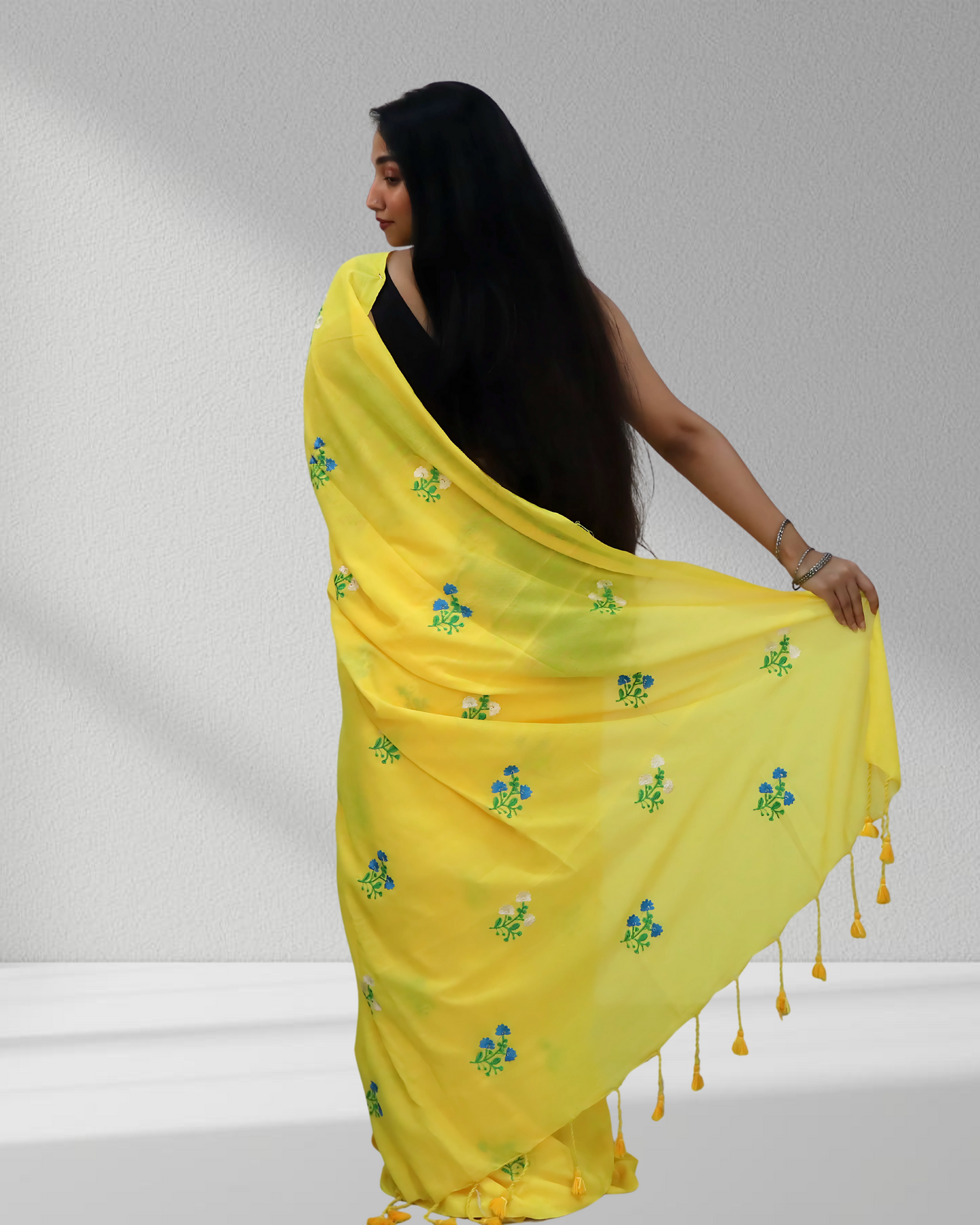Sunshine Bloom Saree