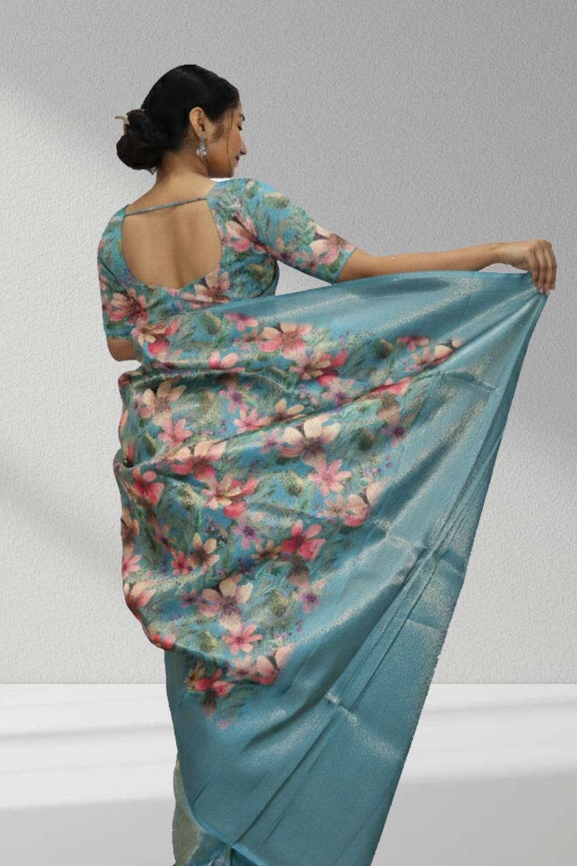 Blooming Breeze 🌸 – The Saree That Feels Like Spring