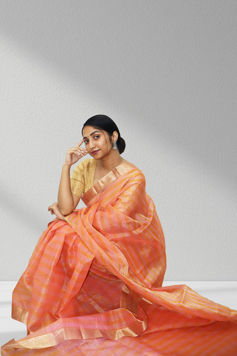 Golden Hour in a Drape – Peach  Perfection